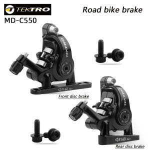 Tektro MD-C550 Road Bike Brakes Flat Mount Disc Brake Cliper Double Piston Bicycle Dual Piston Brakes TR160