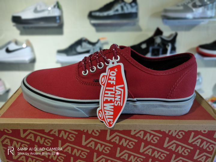 Maroon coloured vans shoes sale