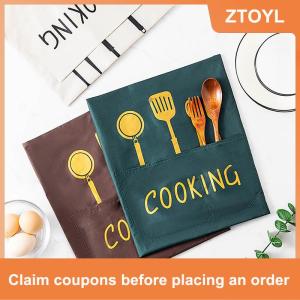 【ZTOYL】 Tạp dề không thấm nước oilproof có thể lau tay nhà bếp quần áo làm việc nhà nấu ăn làm sạch nam giới và phụ nữ phổ quát không tay tạp dề