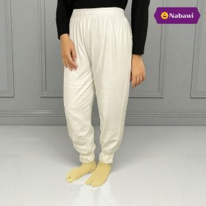 Celana Dalaman Kerut Wanita Panjang Katun Perlengkapan Haji dan Umroh