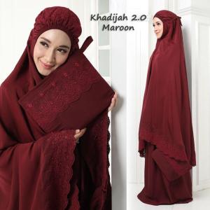 Mukena Dewasa Khadijah Katun Premium  Free Tas & Tasbih