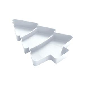 Christmas Tree Tray With Compartments Plastic Candy Dish for Holiday Party Decorations and Nut Storage