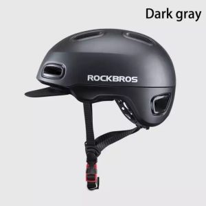ROCKBROS Motorcycle Electric Bike Helmet EPS Anti-Theft Motorbike Helmet for Men and Women Shockproof Adjustable Cycling Helmet Half Face Motor Accessories