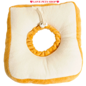 Vòng cổ chống liếm cho chó mèo hình bánh mì & trái bơ (mẫu mới) - Love Pets Shop