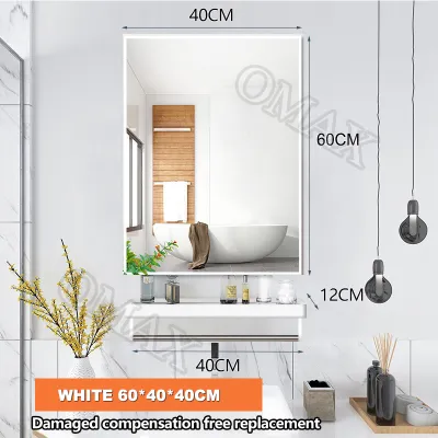 [In stock] 16/20 inch Round Mirror Wall Decor with Frame Large Bathroom Mirror with Organizer Wall Mounted Circle Mirror Black Metal Frame for Bathroom Entry Dining Room & Living Room