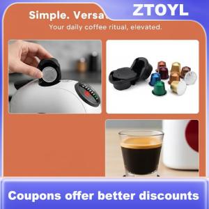 【ZTOYL】 Coffee Adapter for Dolce Gusto Genio S Crema Reusable Pod with Grinder Eco-Friendly Easy Cleaning for Quick Daily Cup