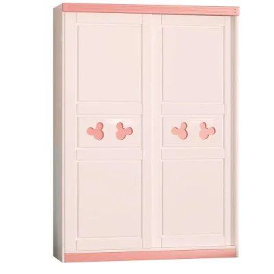 Wardrobe sliding door childrens wardrobe princess style cartoon baby wardrobe solid wood eco panel wardrobe