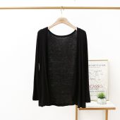 Stella Fashion Women Long-Sleeved Thin Cardigan Jacket Loose Modal Thin Mid-length Plus size Sun Protection women Cardigan