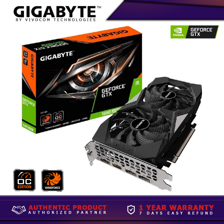 Gigabyte GV-N166SOC-6GD GeForce GTX 1660 SUPER OC 6G Graphics Card