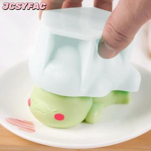 JCSYFAC Khuôn làm bánh mousse hình khủng long dễ thương khuôn silicon làm panna cotta khuôn làm kem trứng khuôn làm bánh gato dụng cụ làm bánh trang trí bánh gato họa tiết khủng long xanh hoạt hình