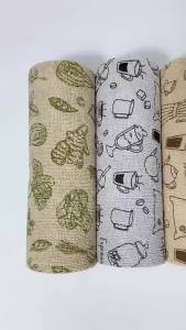 Kirilgu Tearable Microfiber Cleaning Cloth Roll Reusable With Cute Prints For Kitchen Wiping Home Use T4N8K