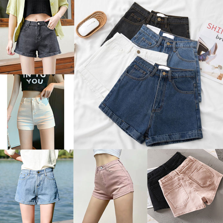 Best wideleg Jeans Short for Women Korean Fashion Denim Shorts with ...