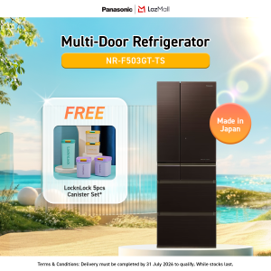 Panasonic Premium Made in Japan MIJ 6-Door Refrigerator NR-F503GT-TS [CV Eligible]
