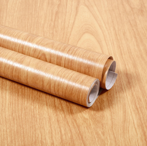 (COD)【TX】60cm/80cm * 2m Vinyl waterproof wood wallpaper/thickened table furniture decoration/self adhesive wooden cabinet sticker/Waterproof and moisture-proof