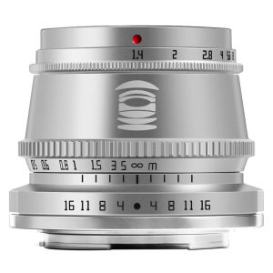 TTArtisan 35mm F/1.4 APS-C Format Sony E Mount Prime Lens Large Aperture Sonnar Optical Design Full Metal Body MF Manual Focus 11" Focus Distance Clicked Aperture Ring for Smooth Bokeh & Low Light Photography | Black Silver | JG Superstore
