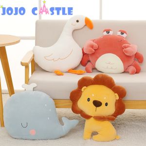 JOJO CASTLE Plush Simulation Crab Cartoon Doll Pillow Sleeping Cushion Children Toy Doll Cushions for Decor Christmas Gifts for Sleep