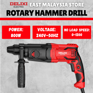 DELIXI 800W Rotary Hammer Drill – Heavy Duty Electric Drill