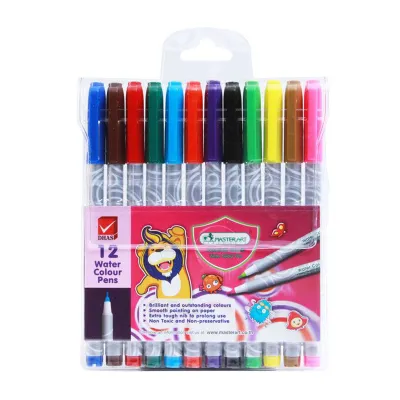 ปากกาสีเมจิ สีน้ำ 24สี 12 สี โทนพาสเทล 1 หัว มาสเตอร์อาร์ท Master Art Magic Water Color Pens 12 Colors 24 Colors