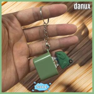 danux พวงกุญแจรูปกบรูปเป็ดตลกแบบชาร์จไฟได้มีไฟ LED สำหรับคลายเครียด