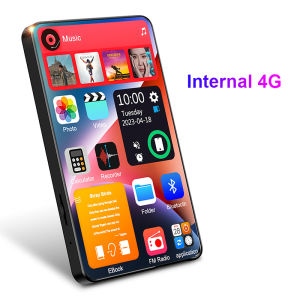 MP3 MP4เสียงเครื่องเล่น HiFi 4นิ้วแตะหน้าจอเต็ม16GB เครื่องเล่นวิดีโอ BT 5.0 HD พร้อมลำโพงมินิวอล์คแมนเครื่องบันทึกวิทยุเอฟเอ็ม Ebook การ์ดสนับสนุน TF