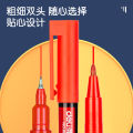 Deli Permanent Marker / Spidol Permanen Double Tip Dapat Menulis Disegala Permukaan 6823. 