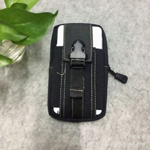 Tactical Dompet HP Pinggang Sabuk Gesper Muat HP Besar 7 inch Model Loreng Bahan Kain Tebal