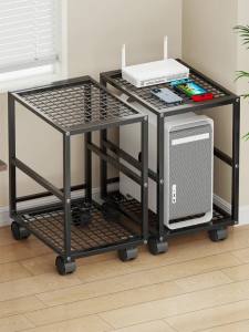 Computer Host Stand Rack Pc Stand Computer Host Shelf Computer Host Bracket Floor Mobile Multi-Layer Multifunctional Shelf Storage Office Printer Pc Stand Computer Host Bracket