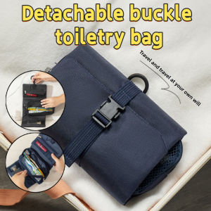 Japanese Style Simple Snap-On Wash Bag Lightweight Travel Storage Bag Portable Cosmetic Toilet Bag