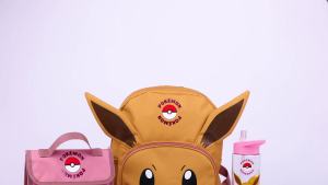Pokemon Girls Backpack Set    Rucksack Bundle with School Bag Pencil Case Lunch Bag & Water Bottle    Eevee Matching Set