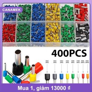 【CANAMEK】 400pcs hình ống thiết bị đầu cuối dây kết nối điện cách điện Terminator