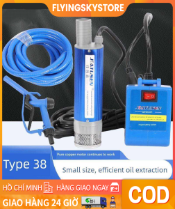 Máy bơm dầu 12v 24v công suất 100w - 198w siêu mạnh bơm chìm hút nhớt nhiên liệu hút nước mini motor lõi đồng
