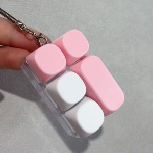Cute 26 Grids Stress Relief Simulation Keyboard Keychain Animal Diary Desktop Decoration Fidget Toy Creative Gift