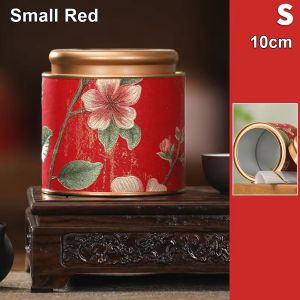 GTRBFDS 1Pcs 10/19cm Empty Tea Can Tea Packaging Green Black Tea Sealed Jar Durable Small Tinplate Storage Can
