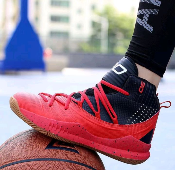 Under armour curry sale 5 mens red