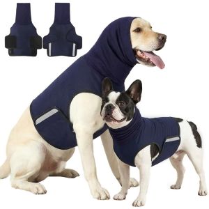 NALANILI Reflective Dog Anxiety Vest Anti-scare Noise-proof Dog Vest Jacket  Breathable Dog Thunderstorm Jacket for Small Large Dog