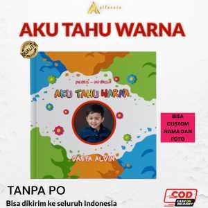 Alfareza Variasi Boardbook Custom Nama dan Foto Balita Buku Pintar Anak AKu Tahu Buah Angka Hijaiyah Huruf Aku Bisa Wudhu Sholat Bergambar Full Color