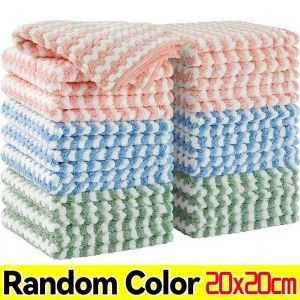 2026 100/1PCS Super Absorbent Dishcloths Coral Fleece Cleaning Cloths Thickened Kitchen Washing Dish Rags Glass Windows Wipe Towels