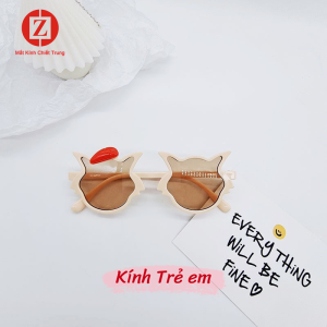 [Kính Đẹp Cho Bé] Kính Râm cho Bé Lớn hoạt hình mèo dễ thương Tròng kính cao cấp chống UV bảo vệ đôi mắt bé yêu khỏi tác nhân gây hại mã T8825