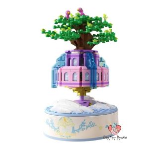 Music Box Assembled Building Lego Block Toys Light Music Education for Kids