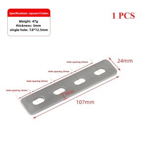 ANANAA 1Pcs Stainless Steel Angle Bracket Flat Straight Brace Corner Bracket Mending Fixing Connector