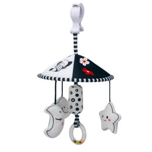 Màu đen và trắng đồ chơi trẻ em 0-3 tháng chuông cũi ghế xe hơi xe đẩy đồ chơi đồ chơi treo đồ chơi gia súc đồ chơi trẻ sơ sinh đồ chơi trẻ sơ sinh độ tương phản cao đồ chơi trẻ em với Chuông gió cho 0 3 6 9 12 tháng nam nữ