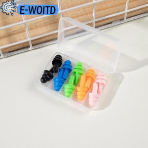 E-WOITD Swimming Waterproof Insulation Comfort Ear Plugs Noise Cancelling For Sleep 5 Pairs Colorful Soft Silicone Earplugs