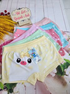 Sét 5 Quần Lót Đùi Bé Gái (0546) Size :7 - 31 Kg Cotton 100% Thấm Hút Tốt Mềm Mại Giãn Tốt Cực Xinh Xắn  - Đồ Lót Quỳnh Anh