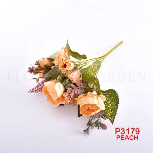 FC/P3179 Bunga Mawar Buatan dengan Bahan Sutra untuk Hiasan Dekorasi Bunga Hias