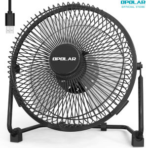 Quạt Bàn OPOLAR Hỗ Trợ USB Có Phích Cắm USB Quạt Cầm Tay 9 Inch Yên Tĩnh Với Luồng Không Khí Tăng Cường 2 Tốc Độ Quạt Làm Mát Cá Nhân Hoàn Hảo Cho Bàn Làm Việc Tại Nhà