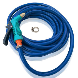 TITIK TIGA  Paket Selang Air Cuci Motor Mobil Siram Tanaman - Selang Air Doff 1 Set Plus Semprotan Siram - Selang Air Elastis Tebal 1mm