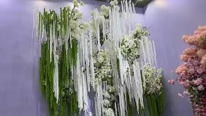 xpkQ Multicolor Artificial Hanging Plant Ornament Foam Hanging Long Tassel Flower Accessories Photo Props 9T1N6