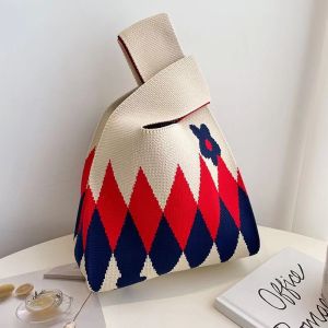 Tote Bag Wanita Mini Karakter / Tas Knitted Aesthetic Wanita Bahan Rajut Premium