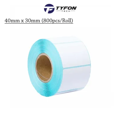 Blank Thermal Label Barcode Sticker 40mm x 30mm (800pcs/roll)