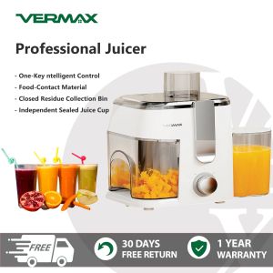 Vermax Professional juicer Maker Vegetables Fruit Electric Juicer ntelligent Control Enclosed Juicer